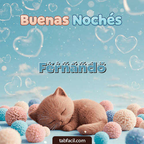 GIF de Fernando - Good Night gatuno