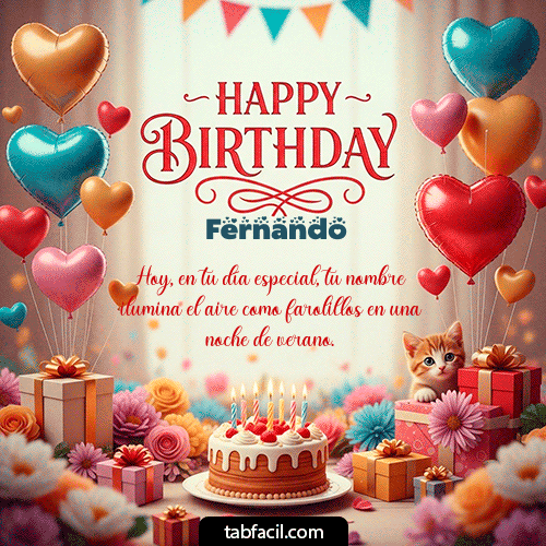 Feliz Cumpleaños Fernando GIF