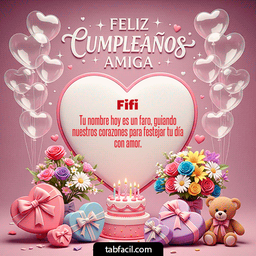 Feliz Cumpleaños Fifi GIF