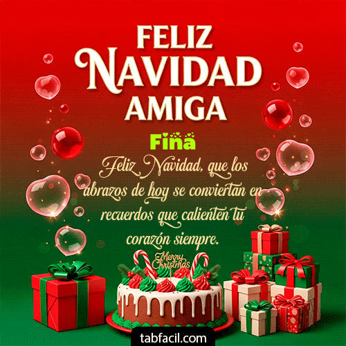 GIF de Fina - Feliz Navidad Amiga