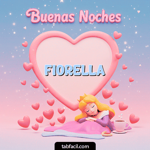GIF de Fiorella - Buenas noches corazón