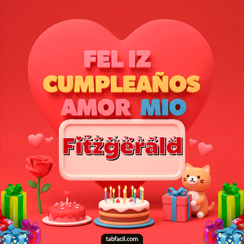 Feliz Cumpleaños Fitzgerald GIF