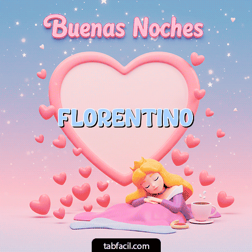GIF Animado de Buenas Noches para Florentino - Buenas noches corazón