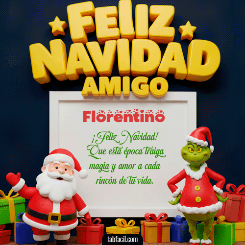 Feliz Navidad Florentino GIF
