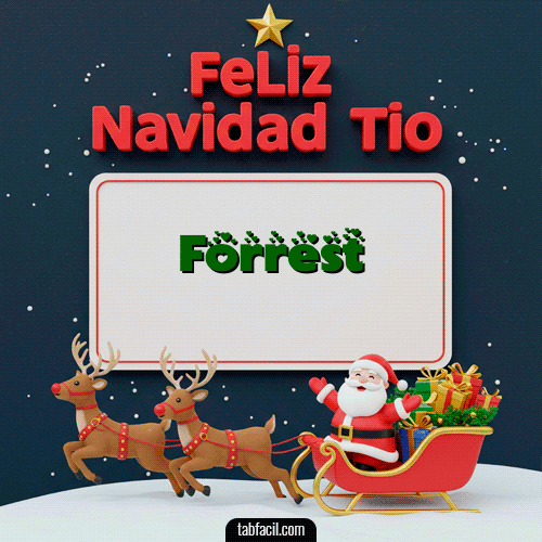 GIF de Forrest - Feliz Navidad Tío