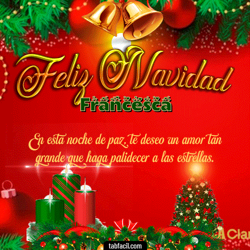 GIF de Francesca - Feliz Navidad