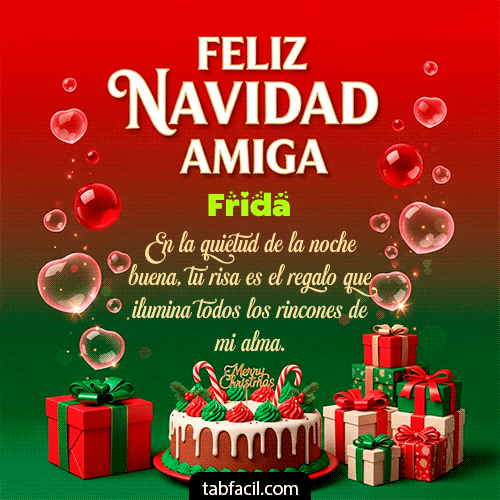 GIF de Frida - Feliz Navidad Amiga