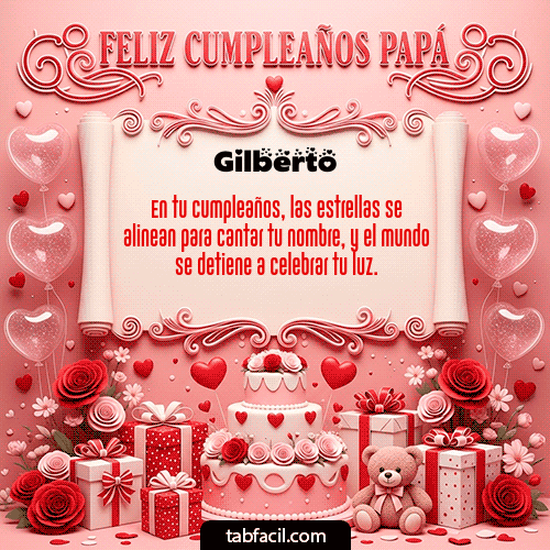 Feliz Cumpleaños Gilberto GIF