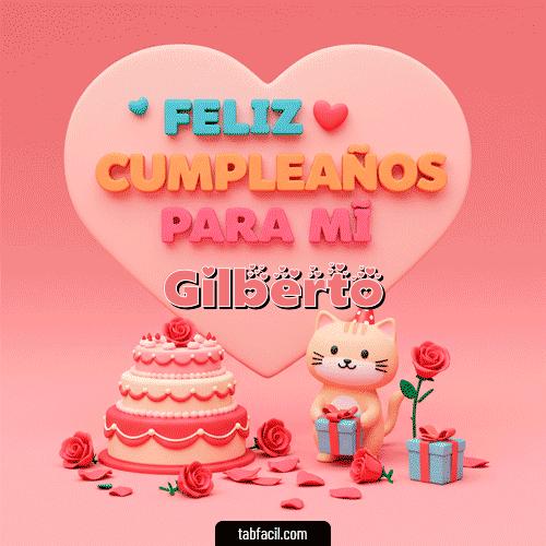 Feliz Cumpleaños Gilberto GIF