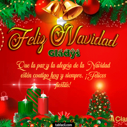 Ver GIF de Feliz Navidad GIF de Gladys - Feliz Navidad