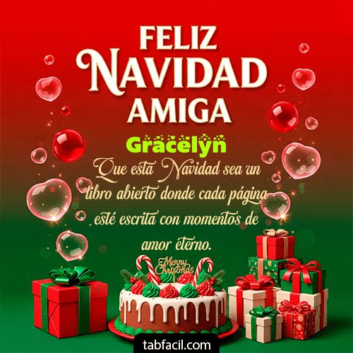 GIF Animado de Feliz Navidad para Gracelyn - Feliz Navidad Amiga