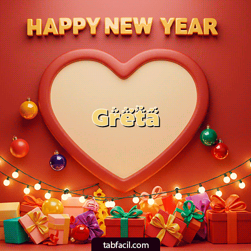 Feliz Año Nuevo Greta GIF