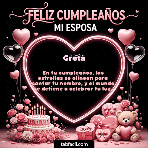 GIF de Greta - Feliz Cumpleaños Mi Esposa