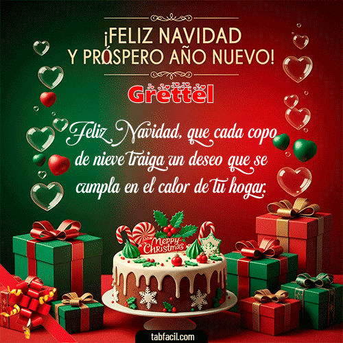 GIF Animado de Feliz Navidad para Grettel - Feliz Navidad y Próspero Año Nuevo