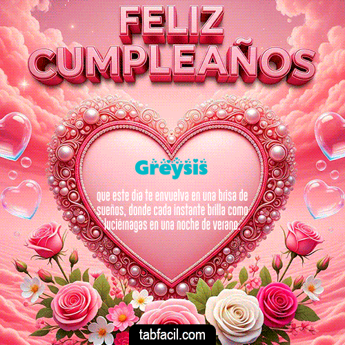 Feliz Cumpleaños Greysis GIF