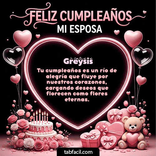 Feliz Cumpleaños Greysis GIF
