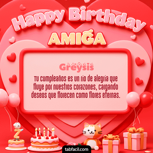 Feliz Cumpleaños Greysis GIF
