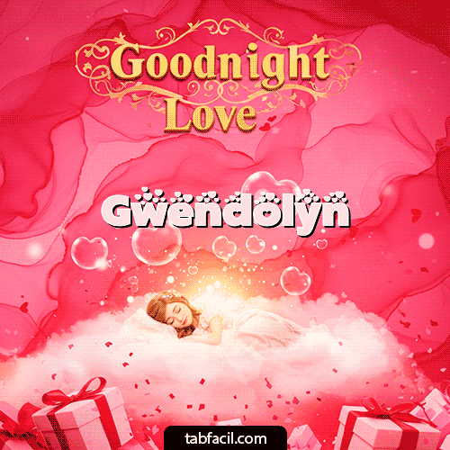 GIF Animado de Buenas Noches para Gwendolyn - Buenas Noches Angel Luna 3D