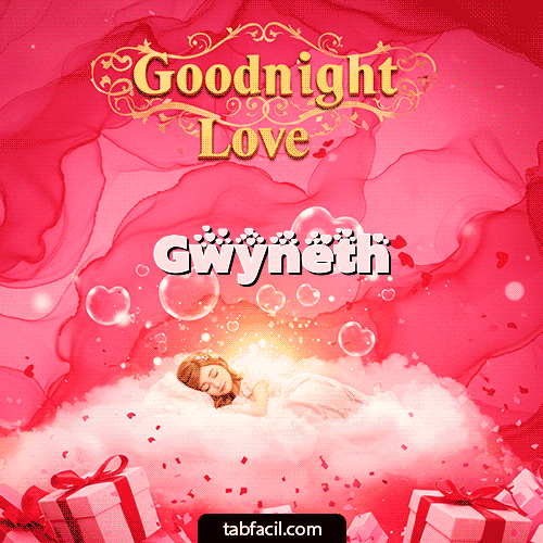 GIF Animado de Buenas Noches para Gwyneth - Buenas Noches Angel Luna 3D