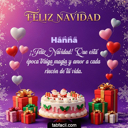 Feliz Navidad Hanna GIF