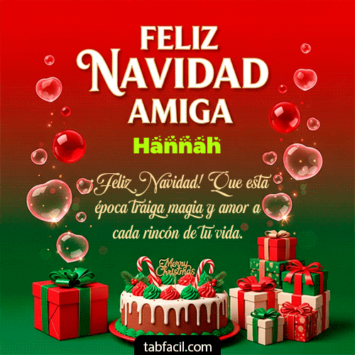 GIF de Hannah - Feliz Navidad Amiga