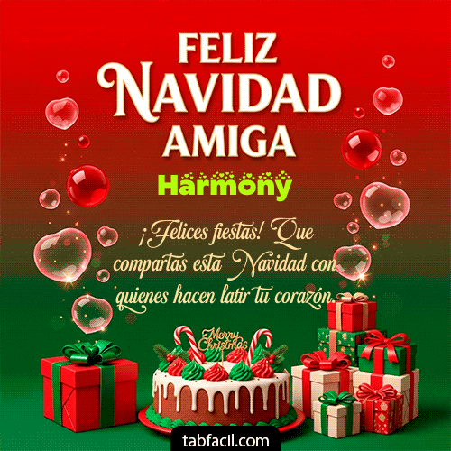 GIF de Harmony - Feliz Navidad Amiga