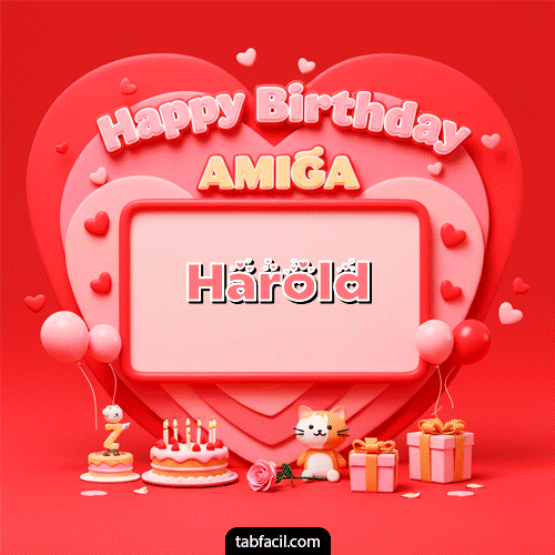GIF de Harold - 🍰 Happy BirthDay Amiga
