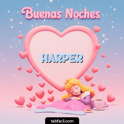 GIF de Harper - Buenas noches corazón