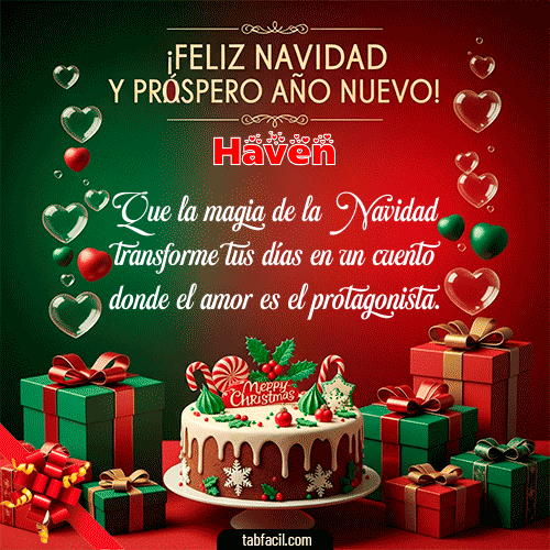 GIF de Haven - Feliz Navidad y Próspero Año Nuevo