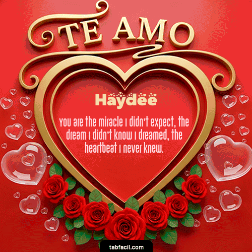 Feliz Dia Amor Haydee GIF