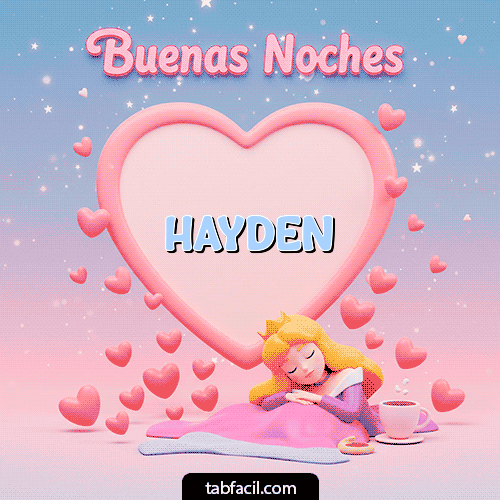 Buenas Noches Hayden GIF