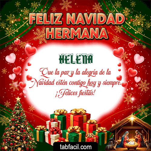 GIF de Helena - Feliz Navidad Hermana