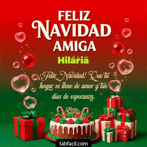 Feliz Navidad Hilaria GIF