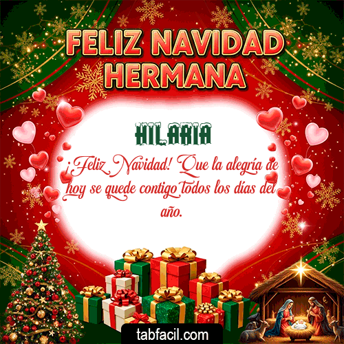 Feliz Navidad Hilaria GIF