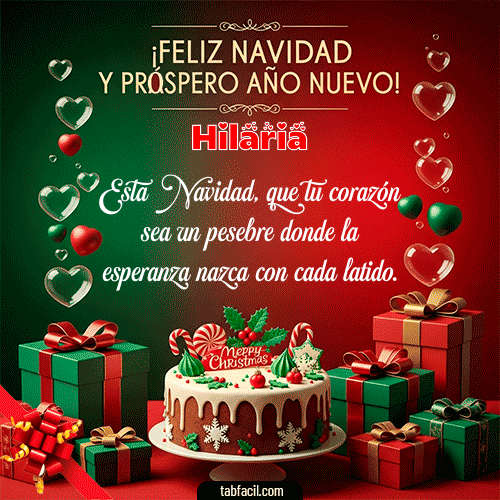 Feliz Navidad Hilaria GIF