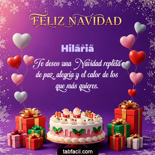 Feliz Navidad Hilaria GIF