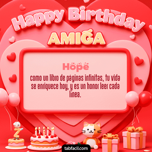Ver GIF de 🍰 Happy BirthDay Amiga GIF de Hope - 🍰 Happy BirthDay Amiga