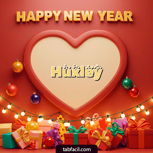 GIF de Huxley - Happy New Year lights