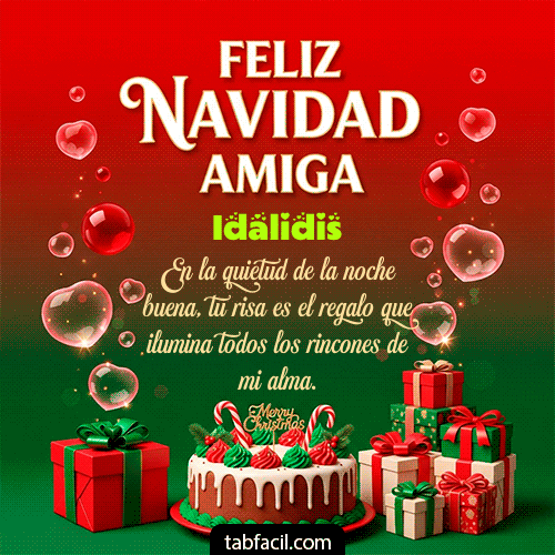 Feliz Navidad Idalidis GIF