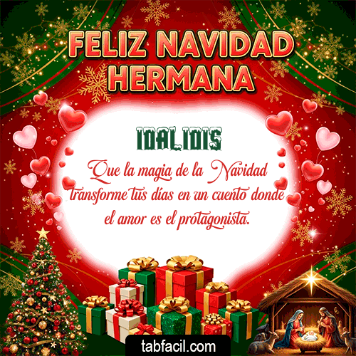 Feliz Navidad Idalidis GIF