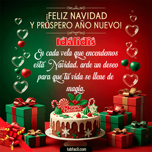 Feliz Navidad Idalidis GIF