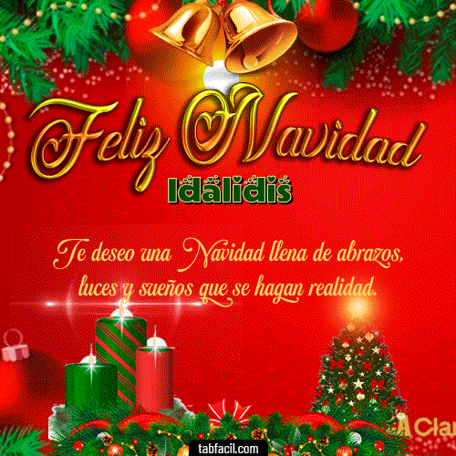 Feliz Navidad Idalidis GIF