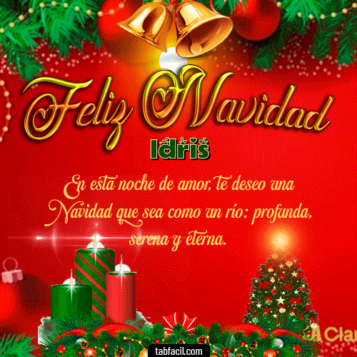 Feliz Navidad Idris GIF
