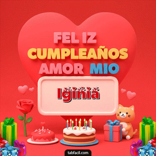 GIF de Iginia - 💖 Feliz Cumpleaños Amor Mio