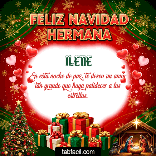 GIF de Ilene - Feliz Navidad Hermana