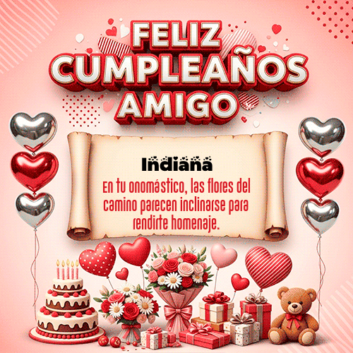 GIF de Indiana - Feliz Cumpleaños Amigo