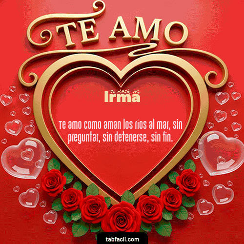 GIF de Irma - Te Amo