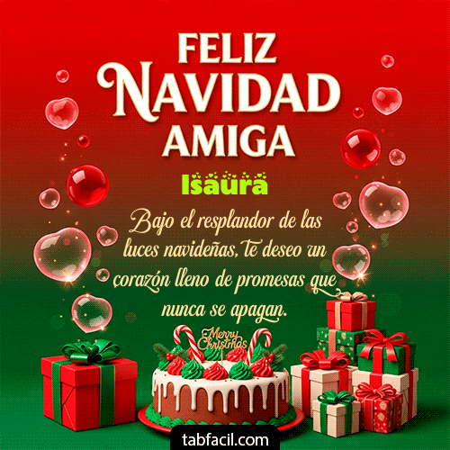 Feliz Navidad Isaura GIF
