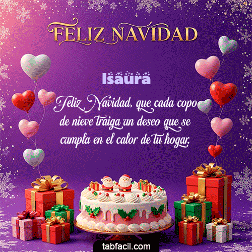 Feliz Navidad Isaura GIF