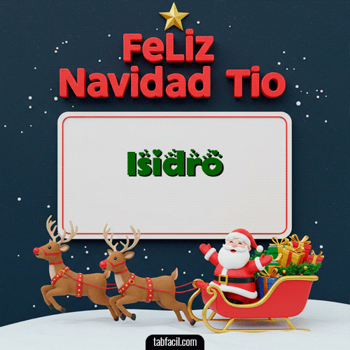 Feliz Navidad Isidro GIF